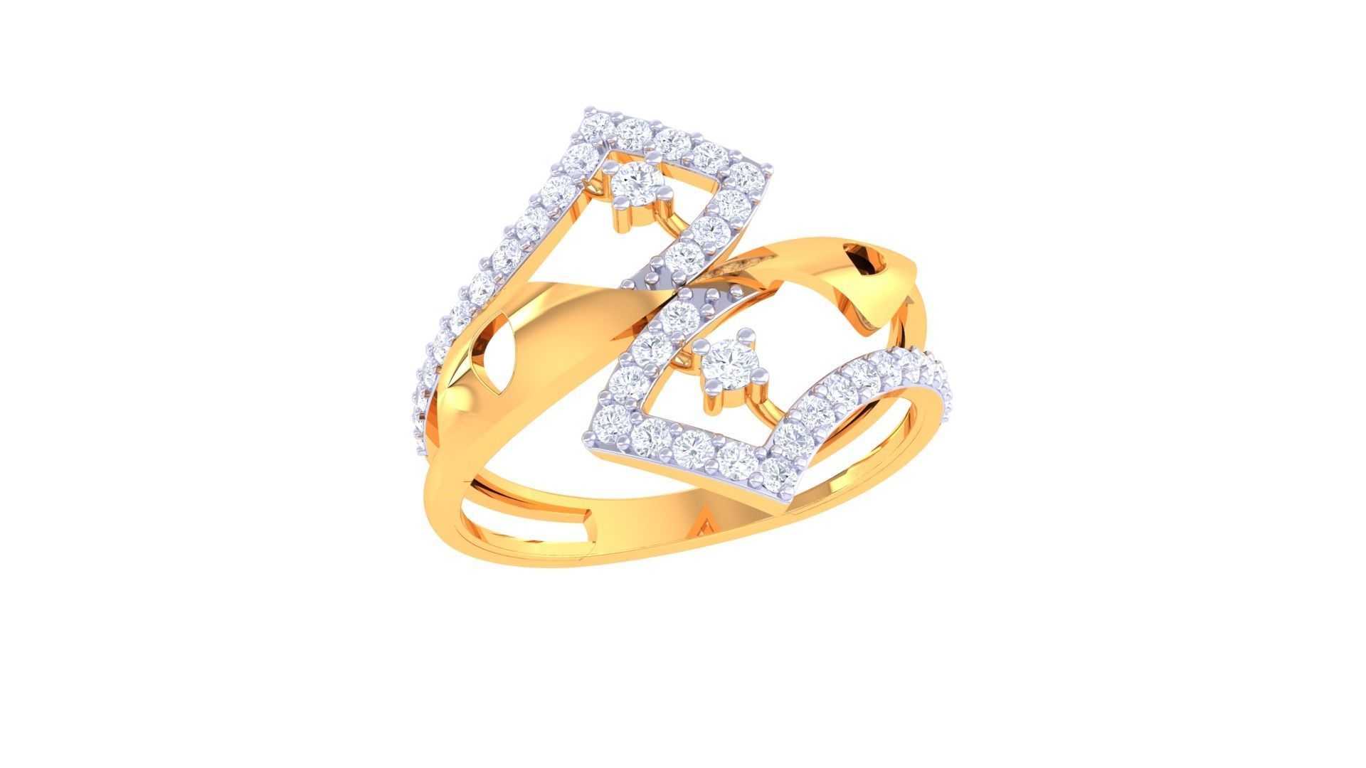 Women Wedding Ring 3dm STL OBJ FBX Renders Details 3D print model_2