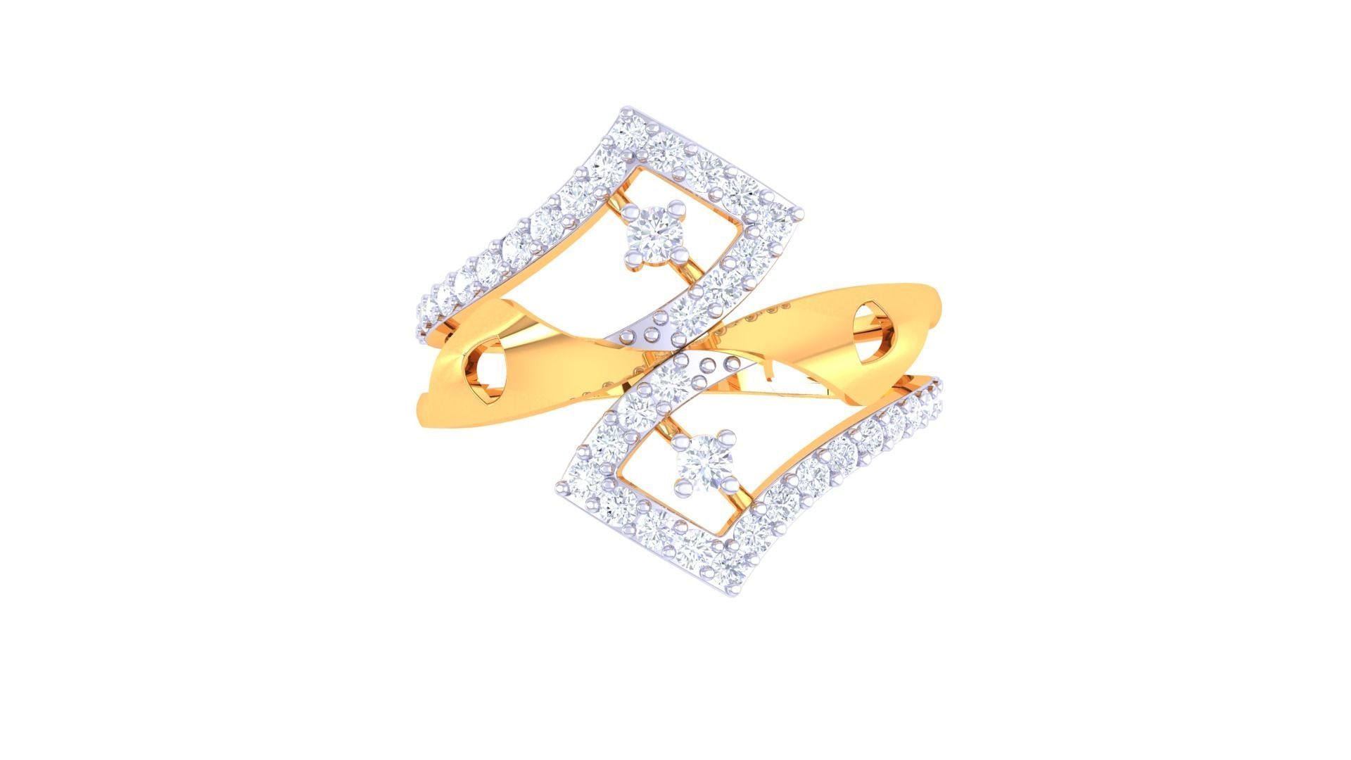 Women Wedding Ring 3dm STL OBJ FBX Renders Details 3D print model_3