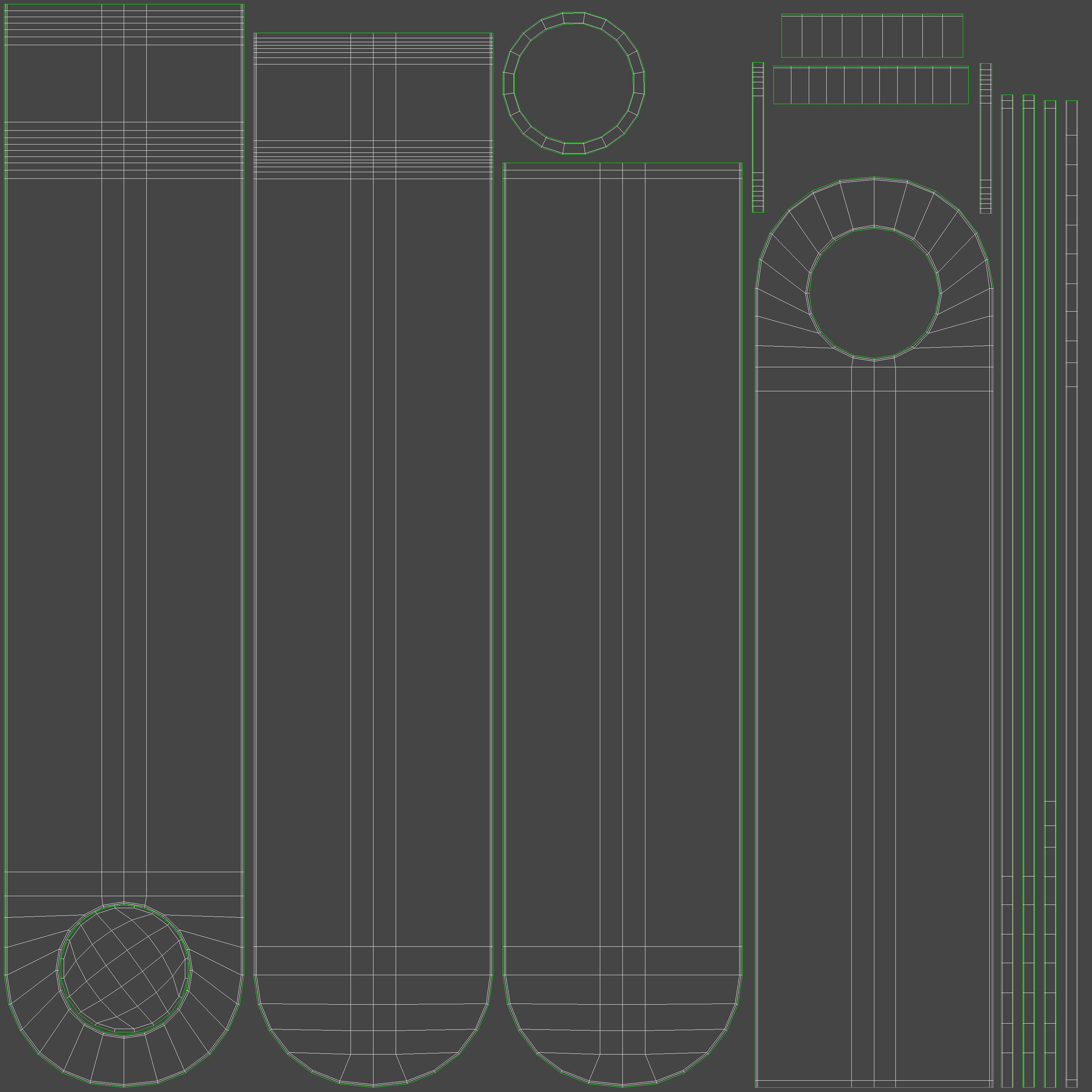 Ledger Nano-X - Crypto wallet Low-poly 3D model_12