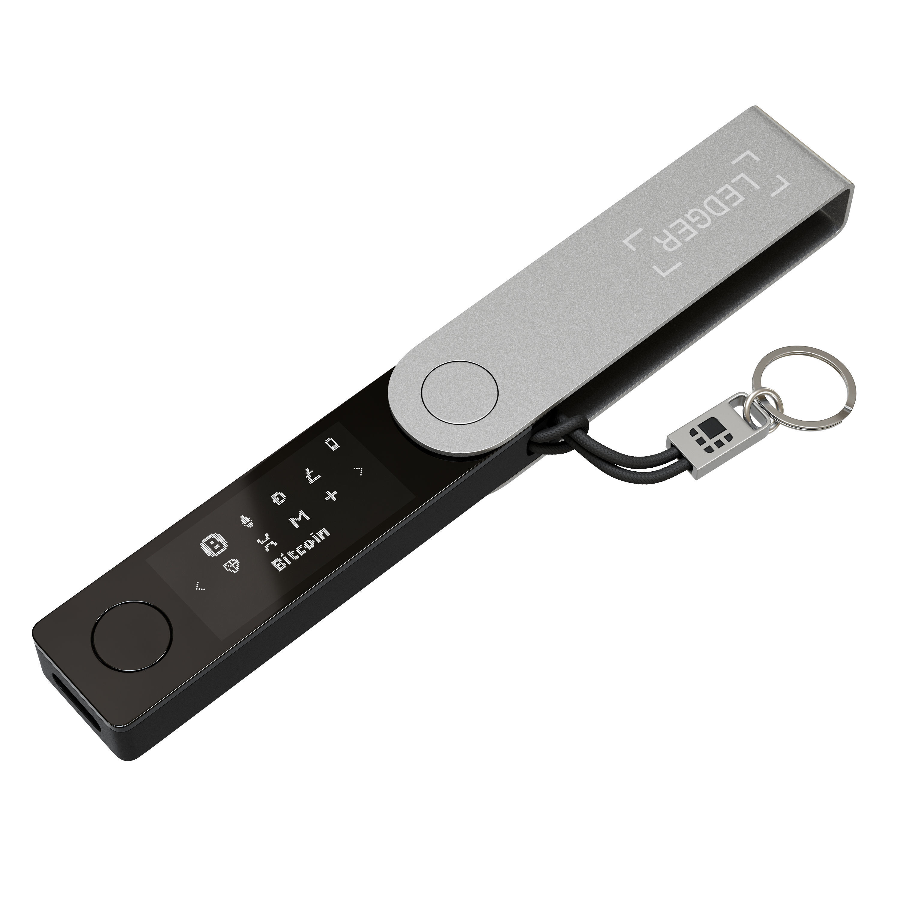 Ledger Nano-X - Crypto wallet Low-poly 3D model_2