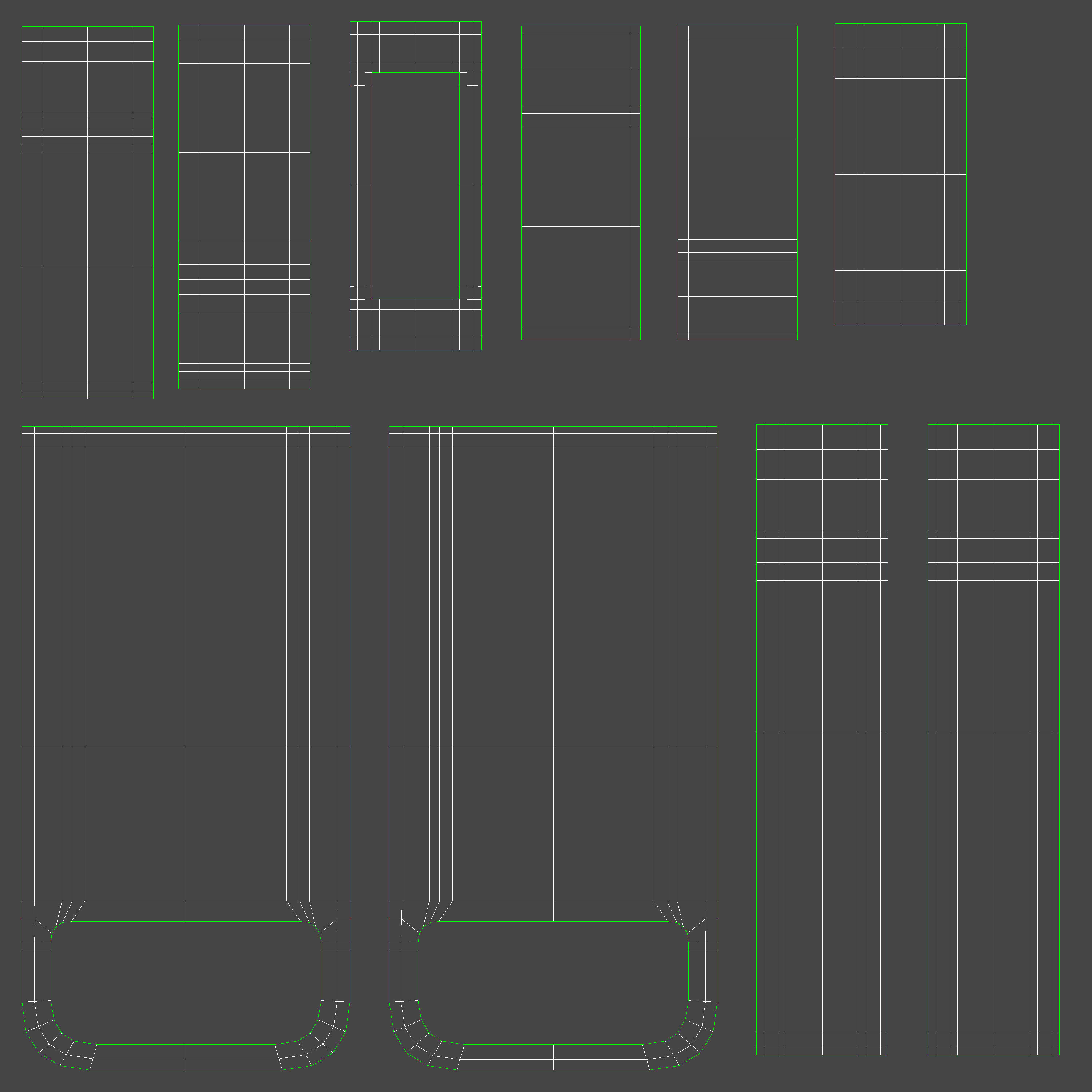 Ledger Nano-X - Crypto wallet Low-poly 3D model_13
