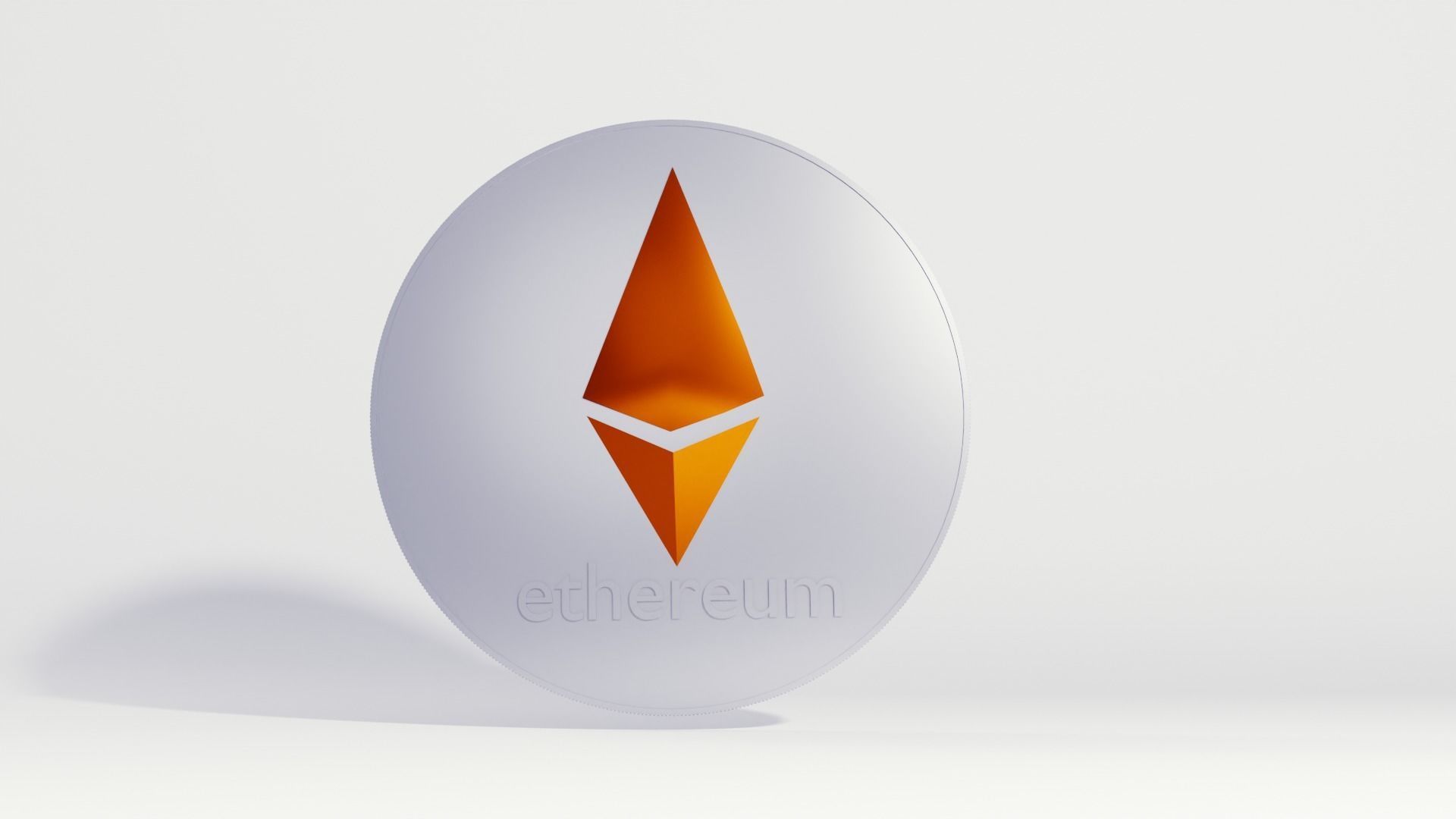 Set crypto currency  1 Bitcoin  2Tron 3Litecoin 4 Ethereum Free 3D model_6