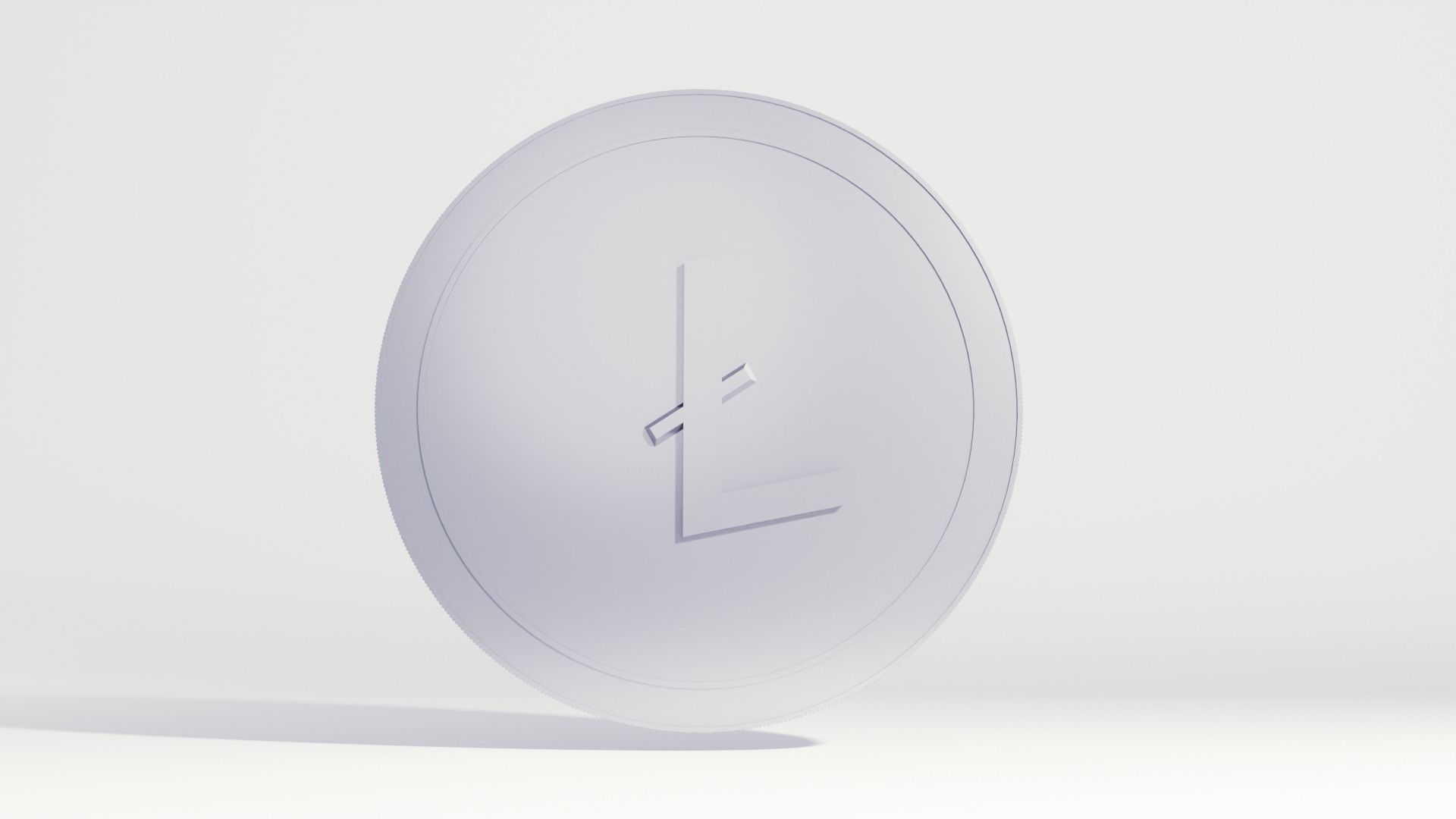 Set crypto currency  1 Bitcoin  2Tron 3Litecoin 4 Ethereum Free 3D model_7