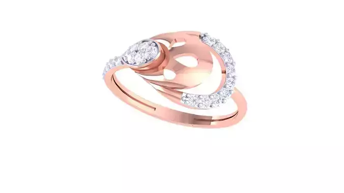 Women Wedding Ring 3dm STL OBJ FBX Renders Details