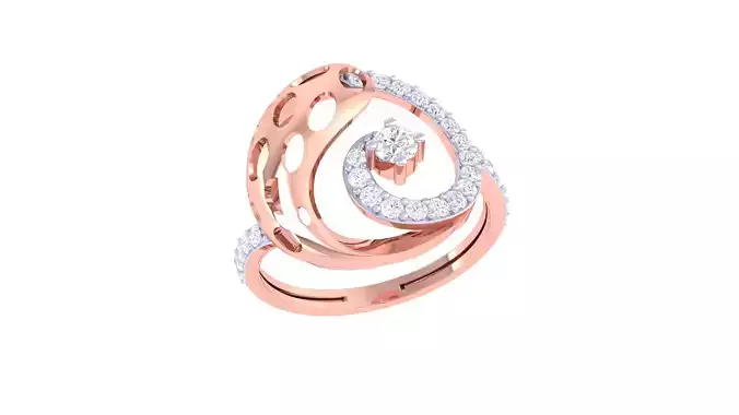 Women Wedding Ring 3dm STL OBJ FBX Renders Details