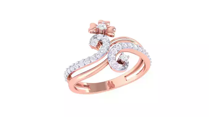 Women Wedding Ring 3dm STL OBJ FBX Renders Details