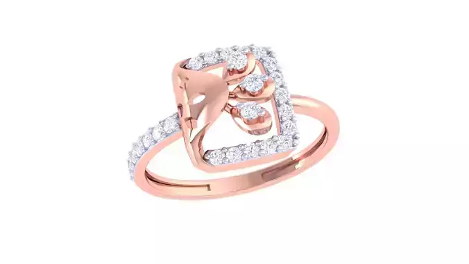 Women Wedding Ring 3dm STL OBJ FBX Renders Details