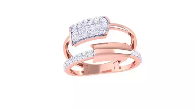 Women Wedding Ring 3dm STL OBJ FBX Renders Details