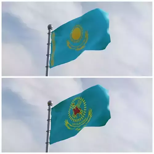 Animated Kazakhstan Flags