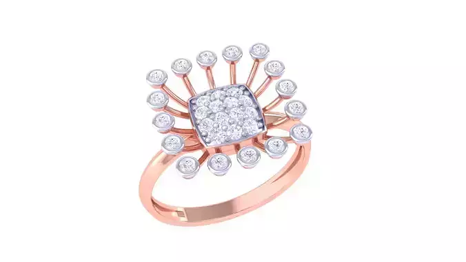 Women Wedding Ring 3dm STL OBJ FBX Renders Details