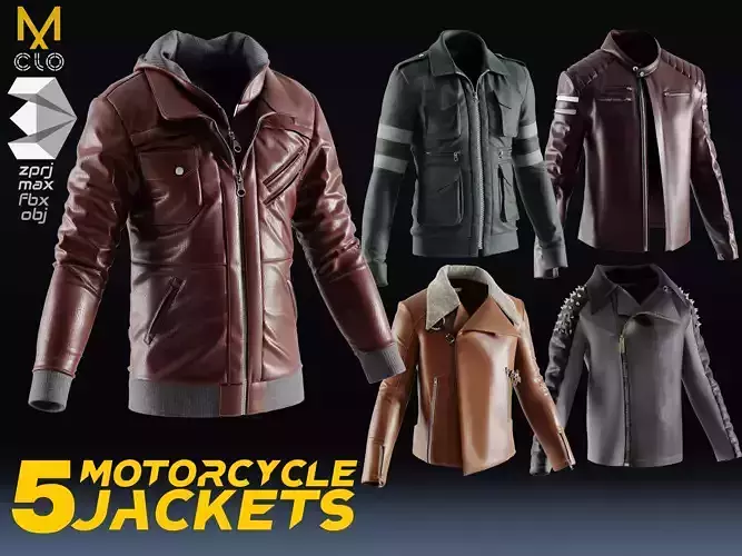 5 Male Motorcycle Jackets