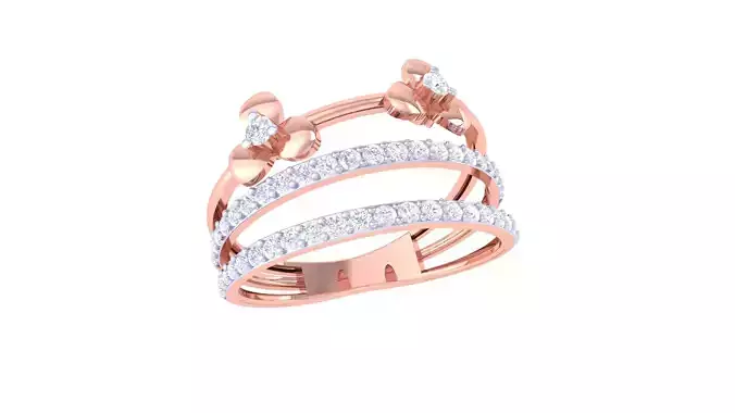 Women Wedding Ring 3dm STL OBJ FBX Renders Details