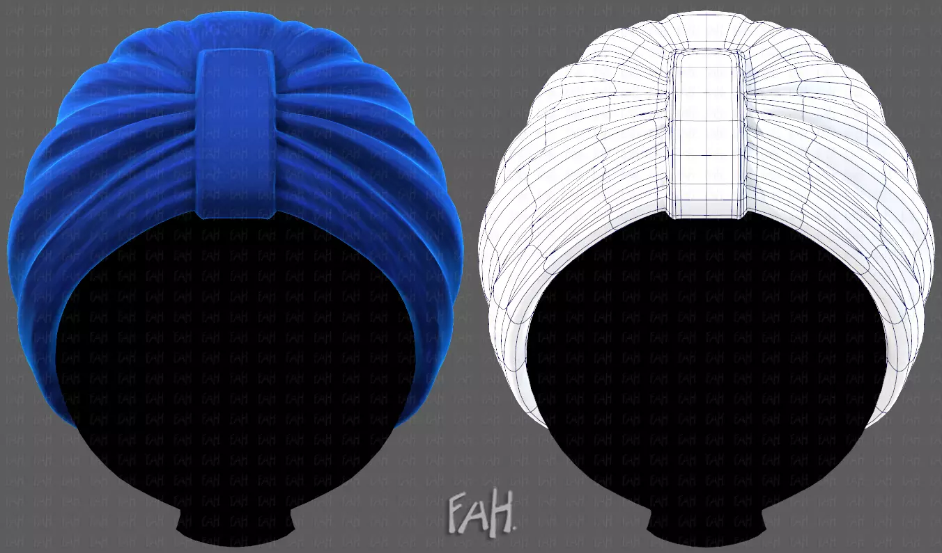 Cap V51 Low-poly 3D model