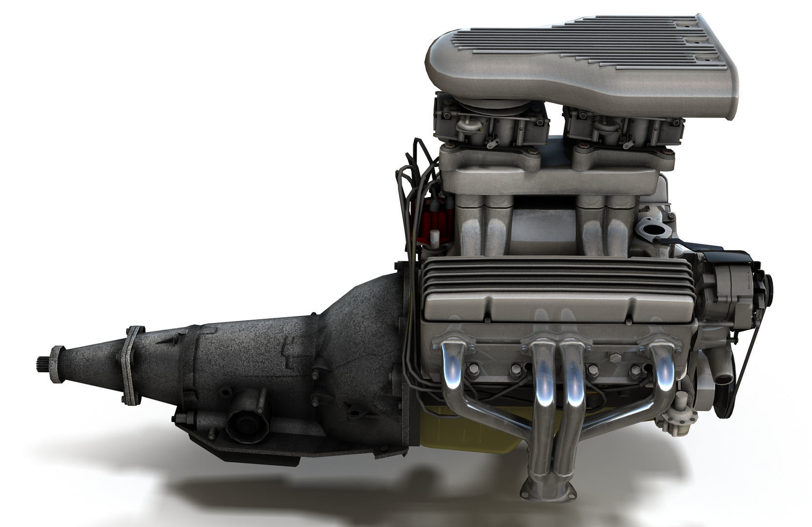 Hot Rod Drag Racing Engine 3D print model_3