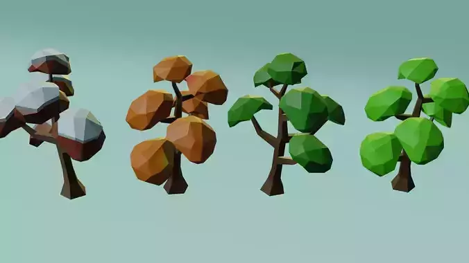 LowPoly tree Free low-poly 3D model LowPoly tree Free low-poly 3D model
