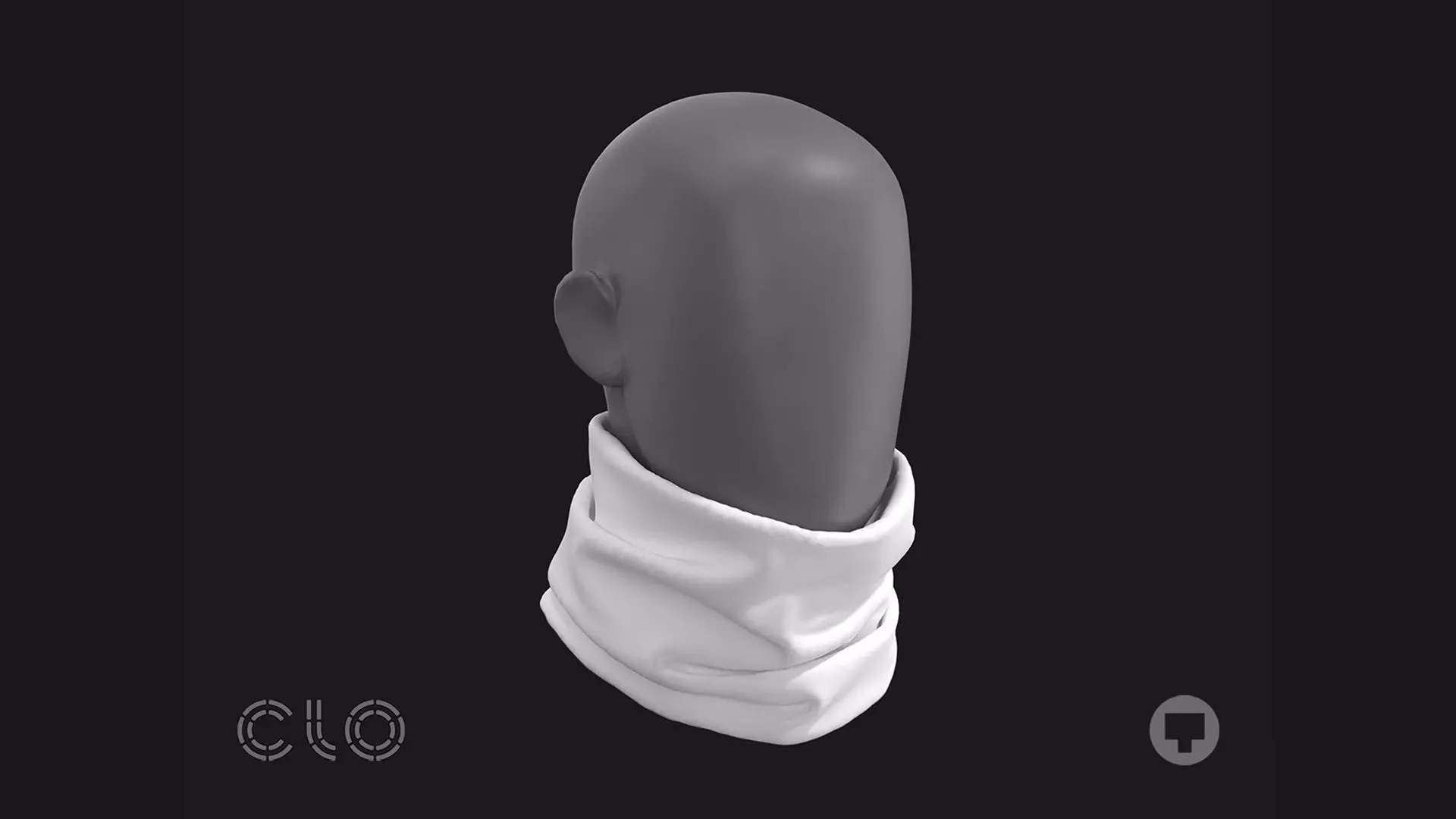 BASIC NECK BUFF mv2 highpoly Free 3D model