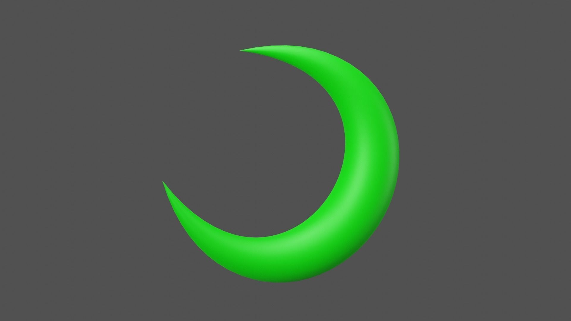 Green Moon Low-poly 3D model_14