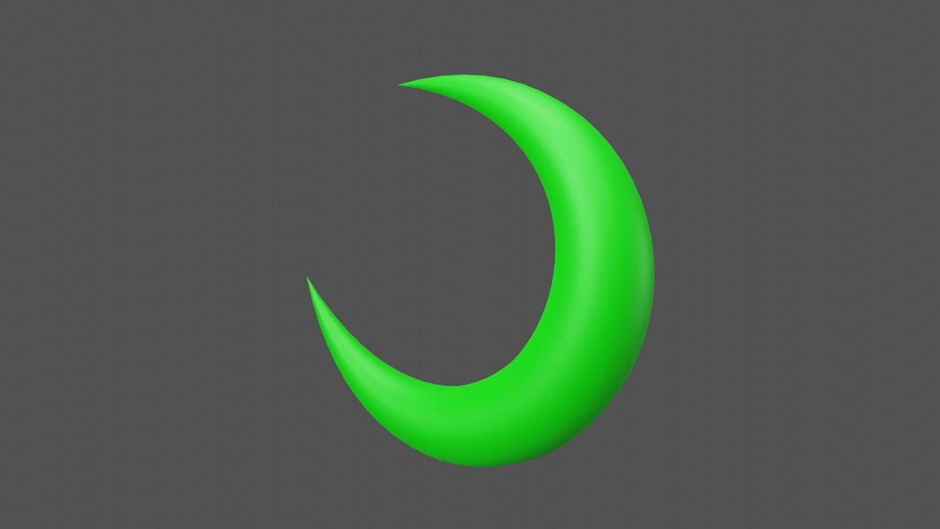 Green Moon Low-poly 3D model_15