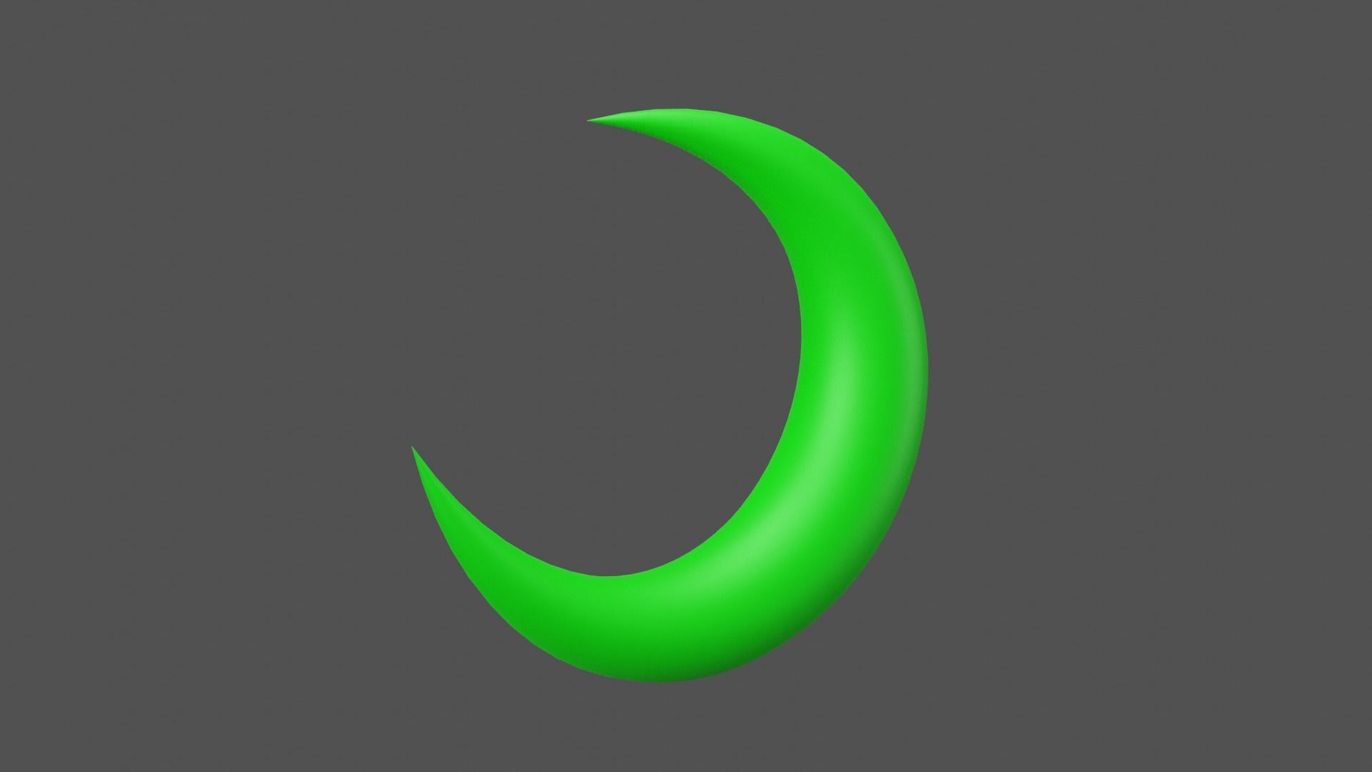 Green Moon Low-poly 3D model_12