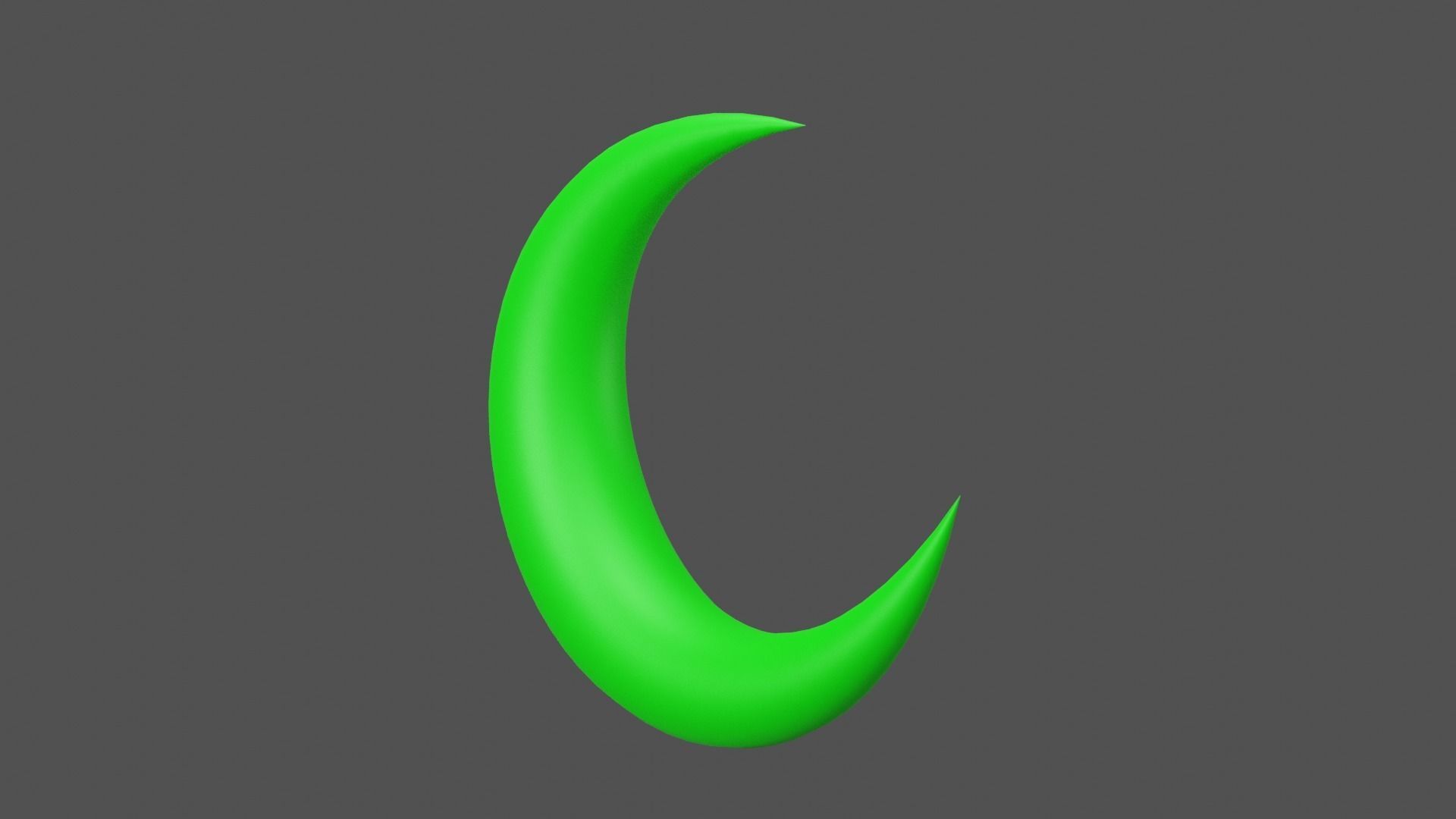 Green Moon Low-poly 3D model_21