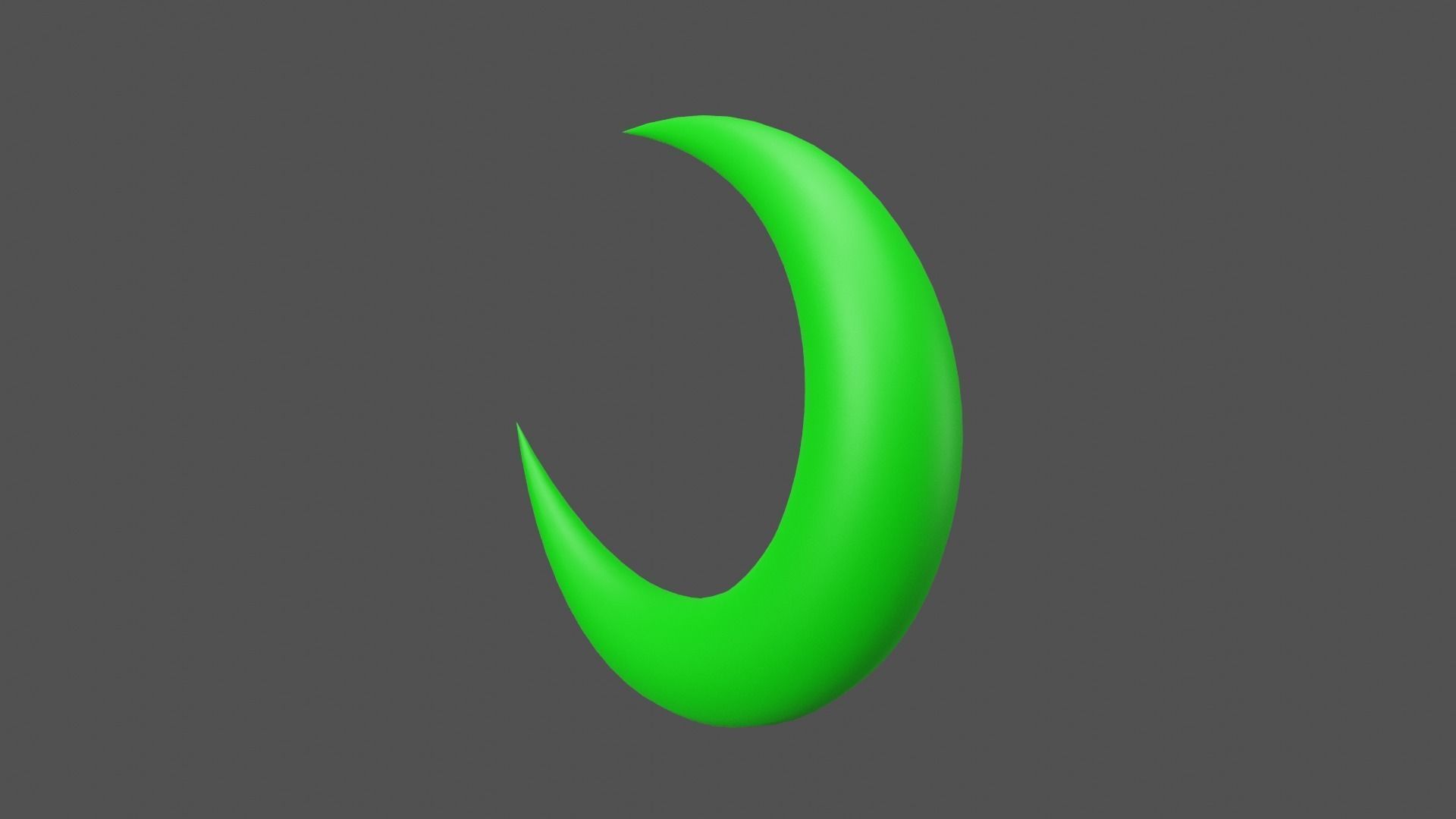 Green Moon Low-poly 3D model_17