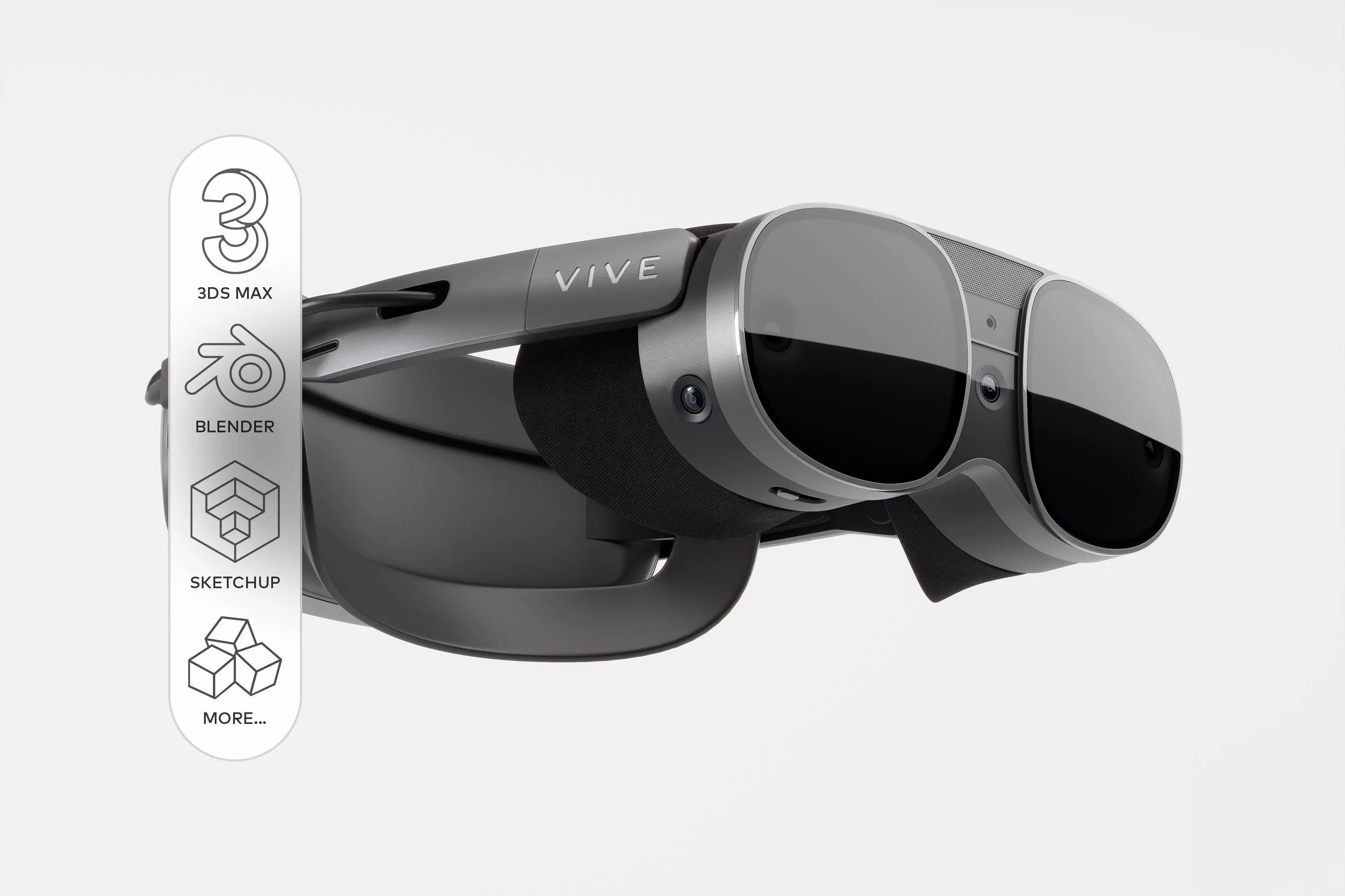 HTC VIVE XR Elite - VR Headset 3D model_0