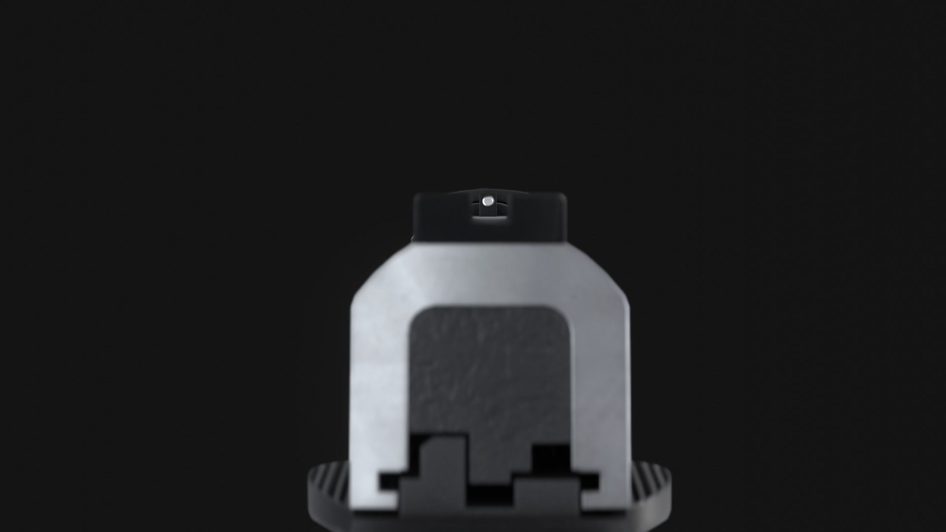 MP9 Pro Series Handgun plus Osprey Suppressor - Game Asset Low-poly 3D model_7