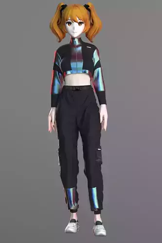 Black wear Anime Girls