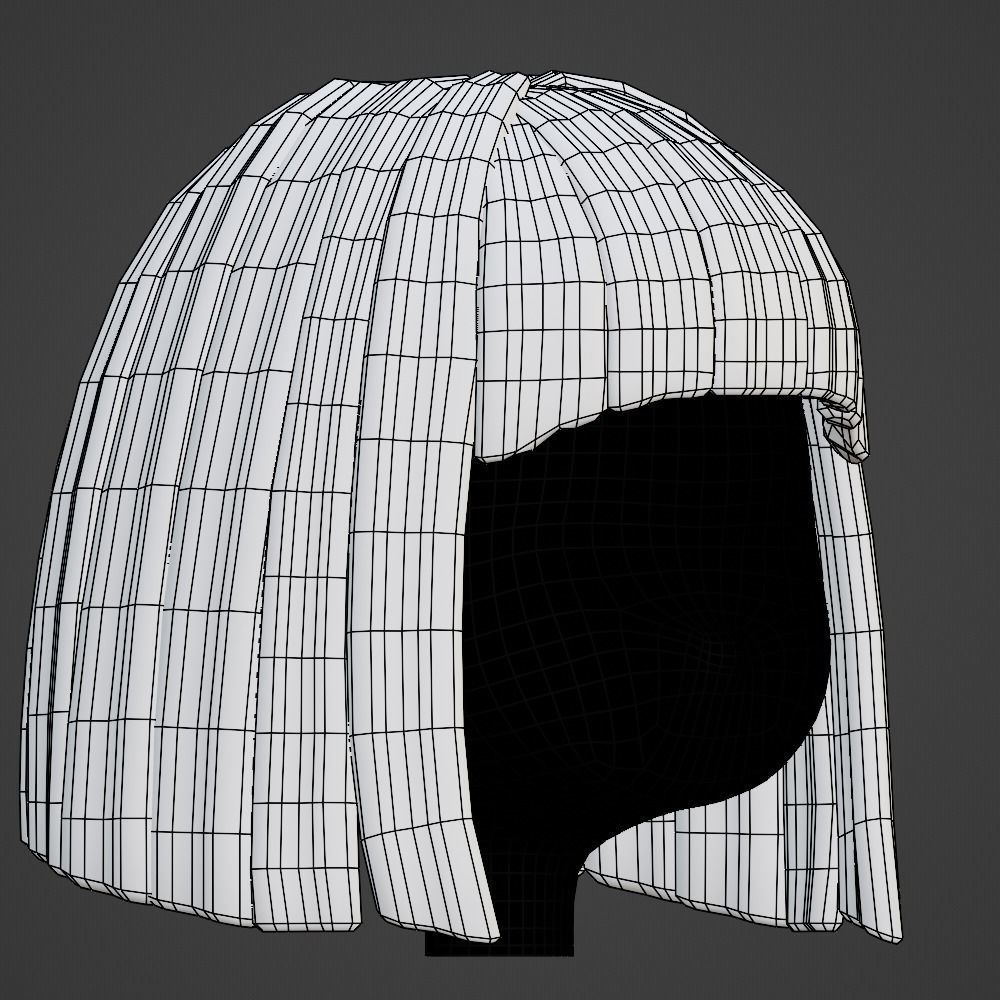 Hair style female 10 3D model_10