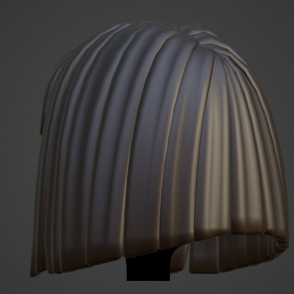 Hair style female 10 3D model_6