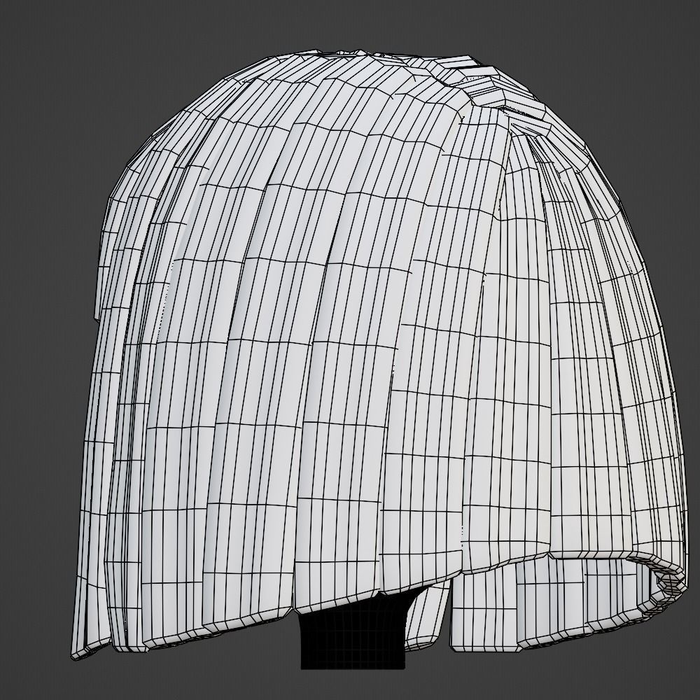 Hair style female 10 3D model_14