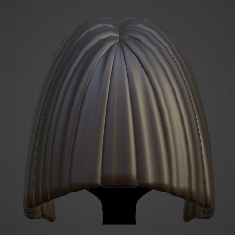 Hair style female 10 3D model_5