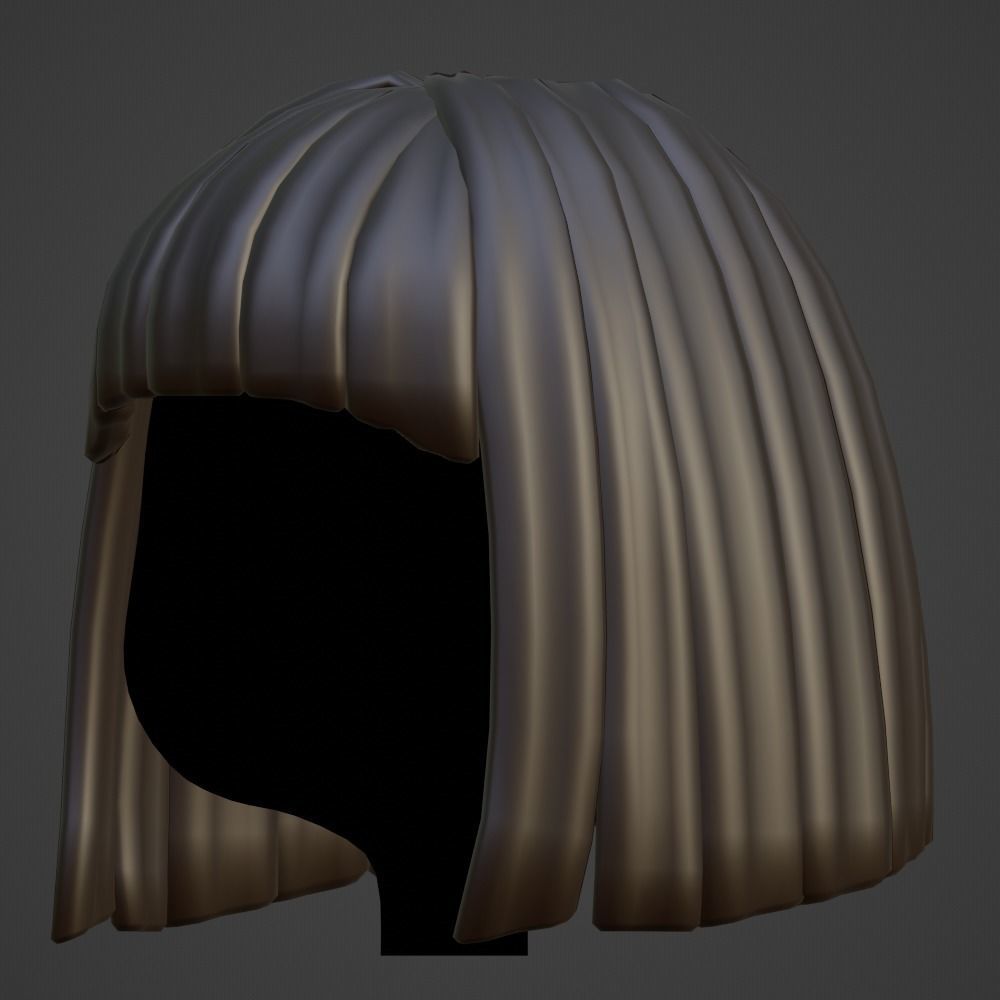 Hair style female 10 3D model_8