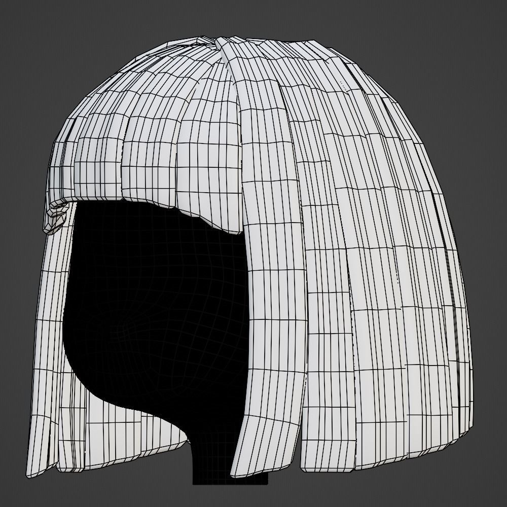 Hair style female 10 3D model_16