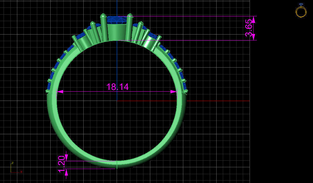 delicate ring  3D print model_3