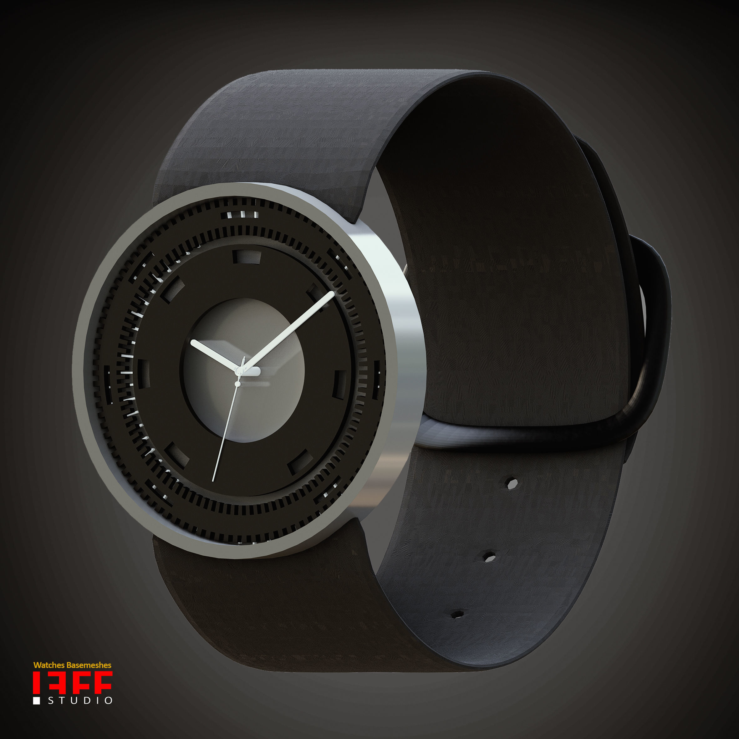 30 WATCHES BASEMESH IN DIFFERENT TYPES VOL 19 Low-poly 3D model_14