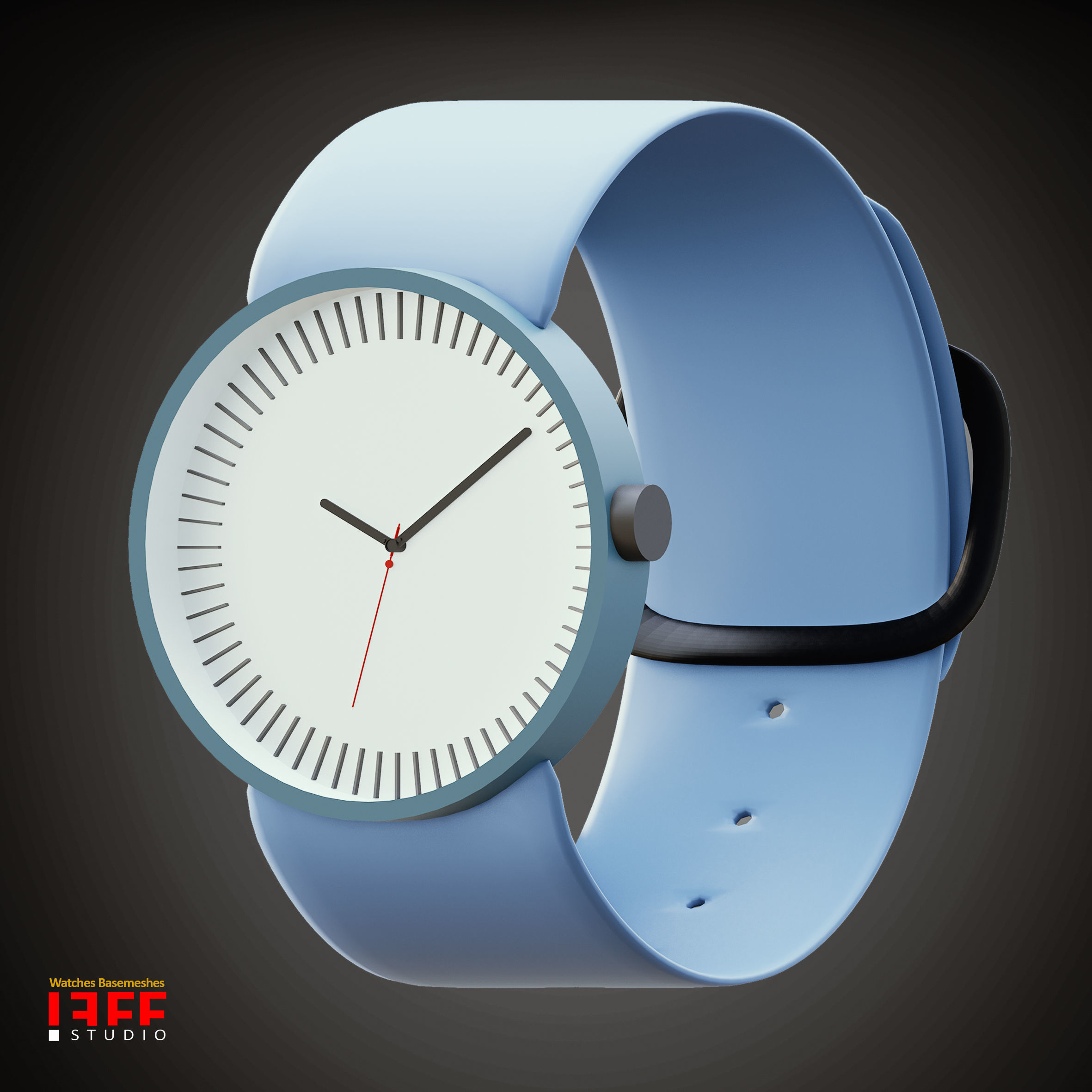 30 WATCHES BASEMESH IN DIFFERENT TYPES VOL 19 Low-poly 3D model_18