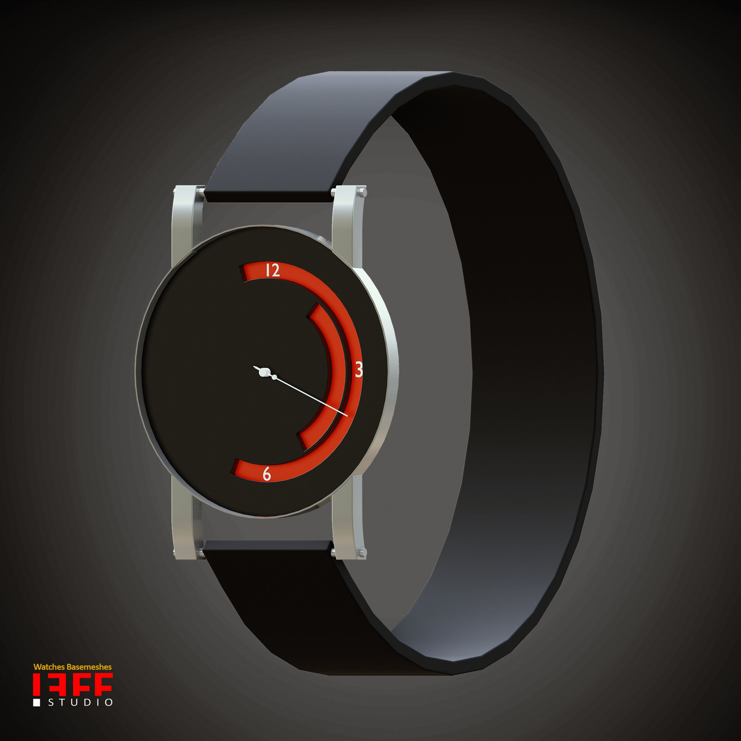 30 WATCHES BASEMESH IN DIFFERENT TYPES VOL 19 Low-poly 3D model_12