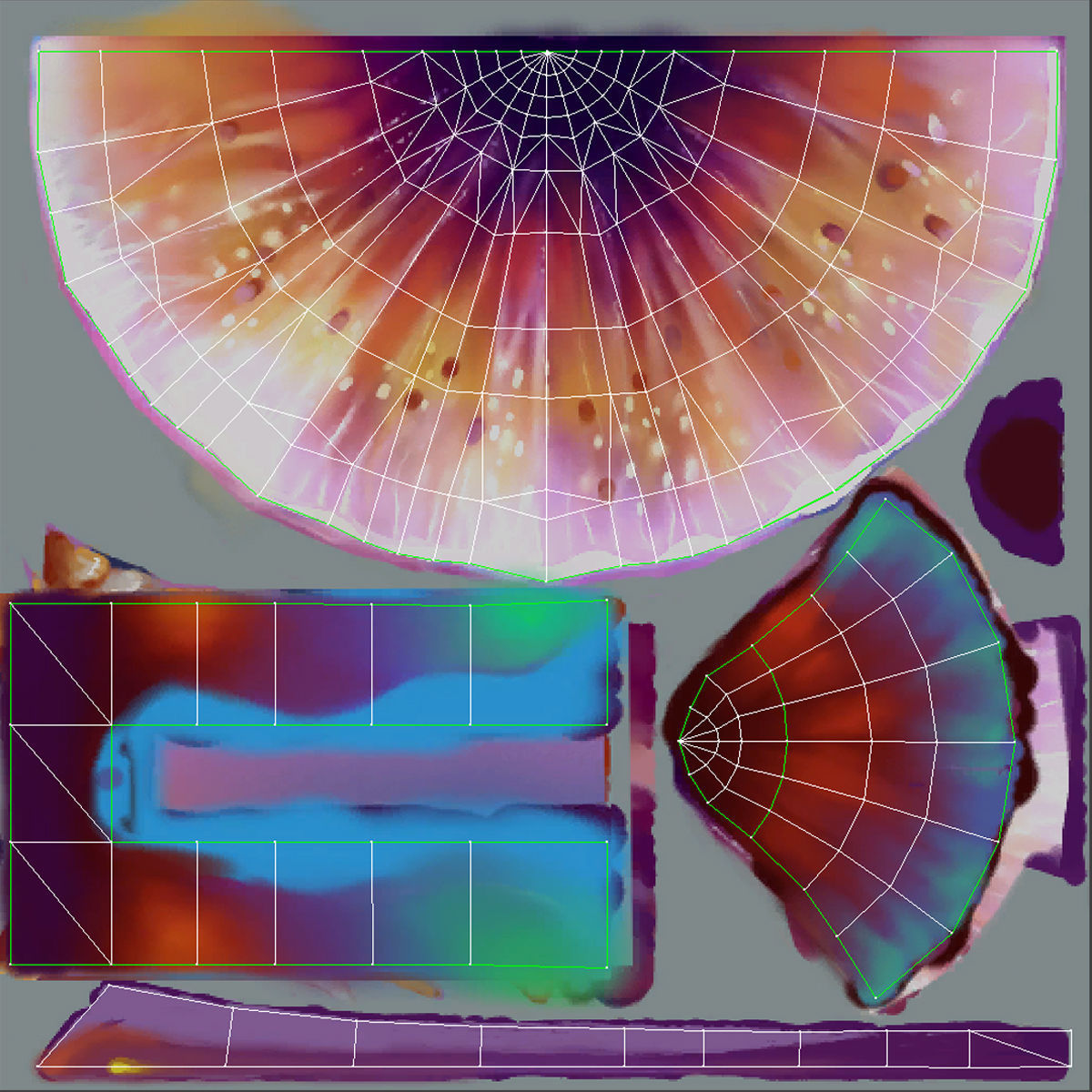 low-poly animated jellyfish Low-poly 3D model_9