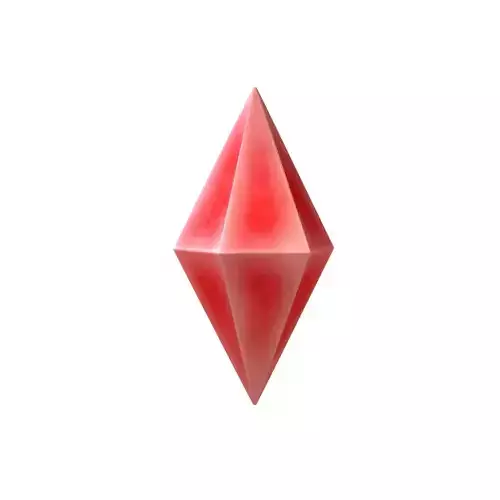 Crystal v1 002 Low-poly 3D model
