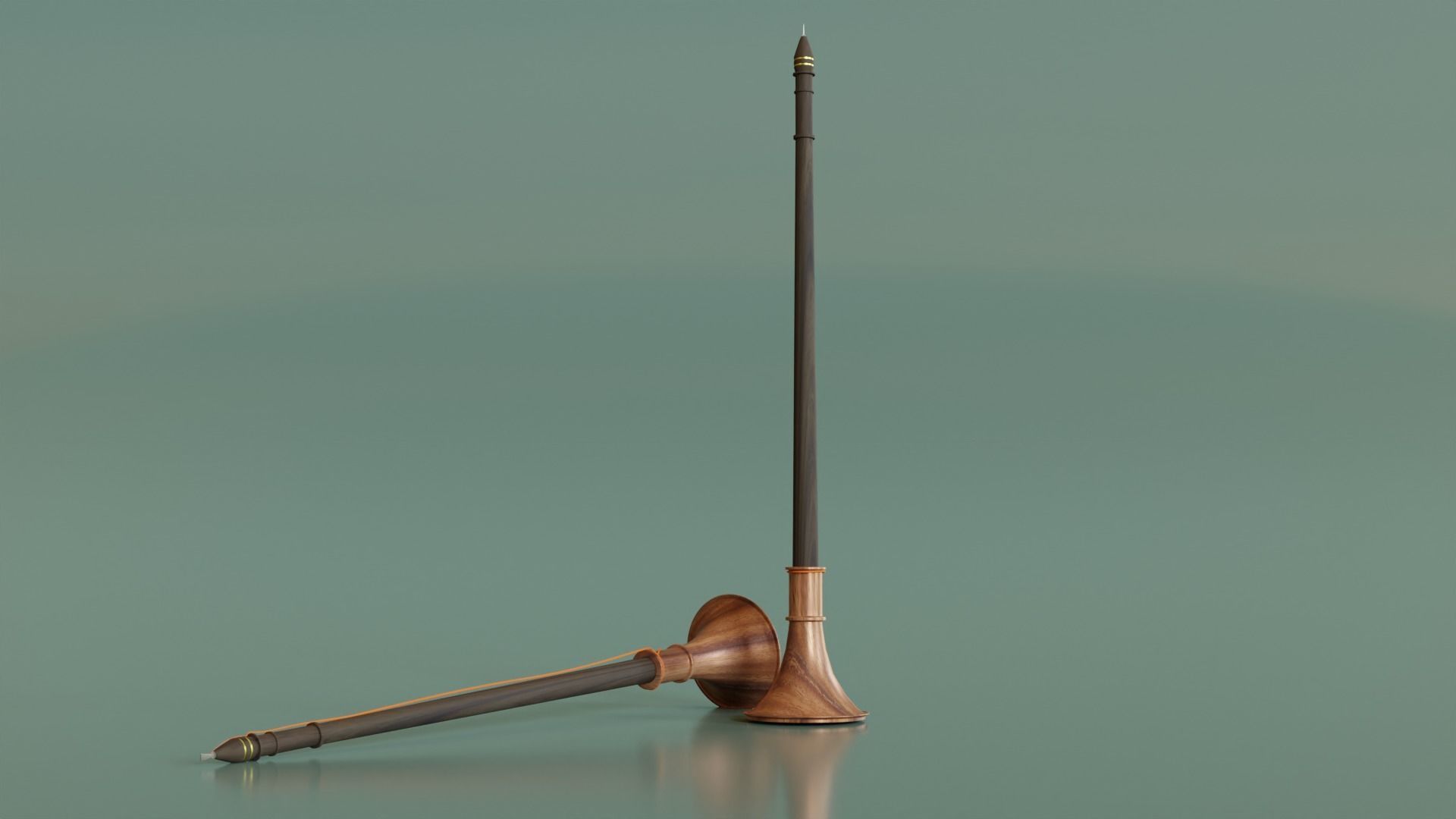Nadaswaram music instrument 3D model_3