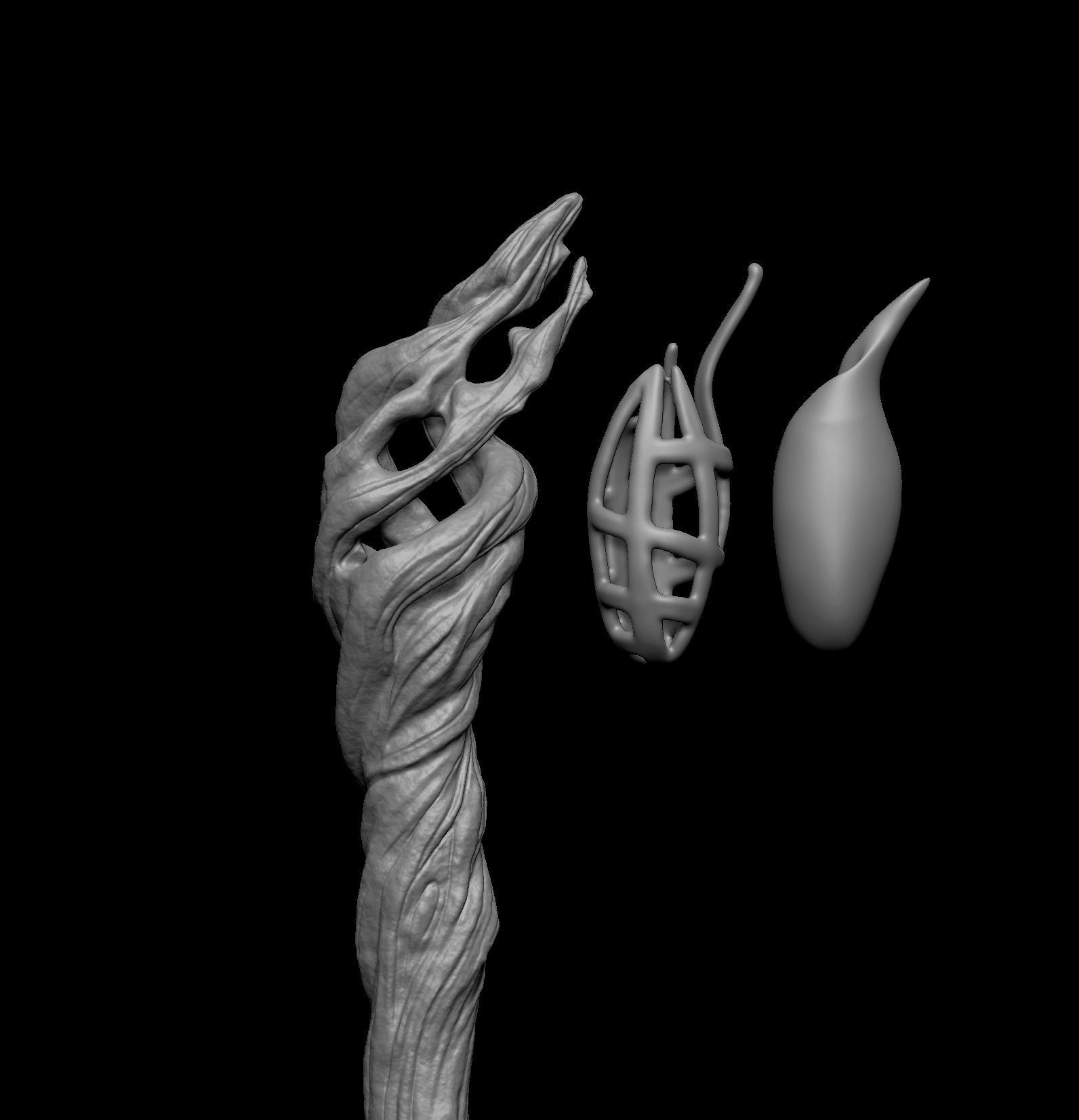 Gandalf cane-Gandalf staff 3d model 3D print model_4