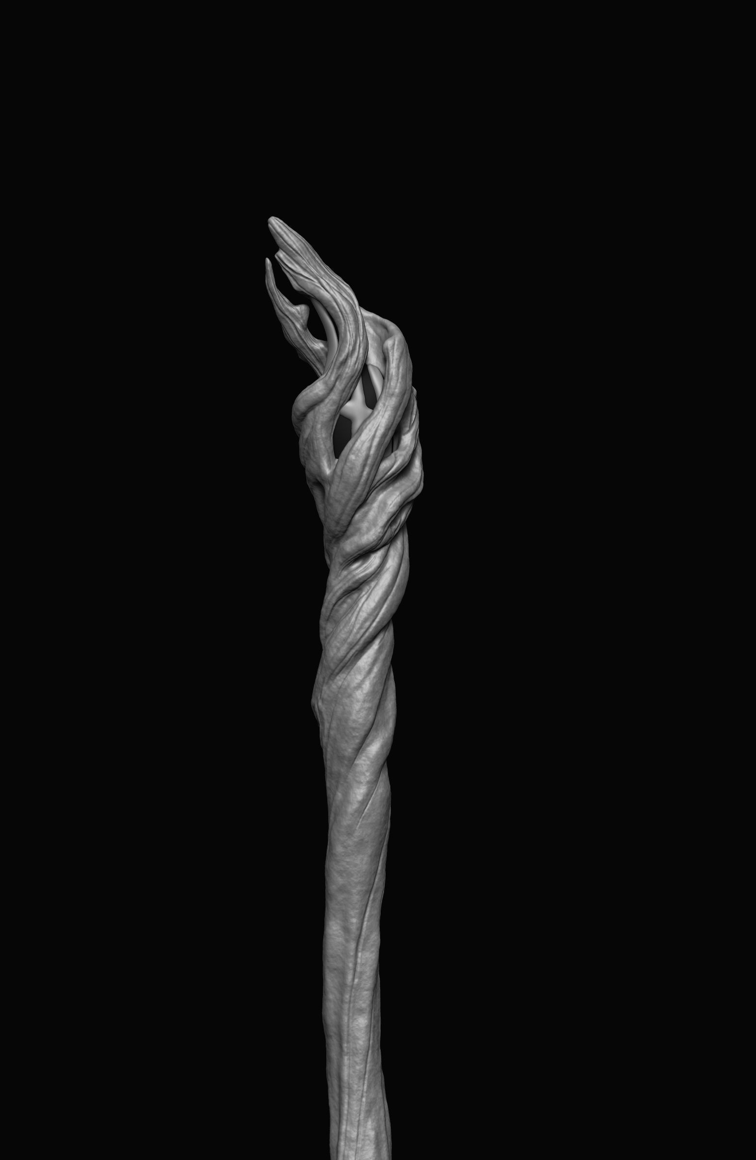 Gandalf cane-Gandalf staff 3d model 3D print model_6
