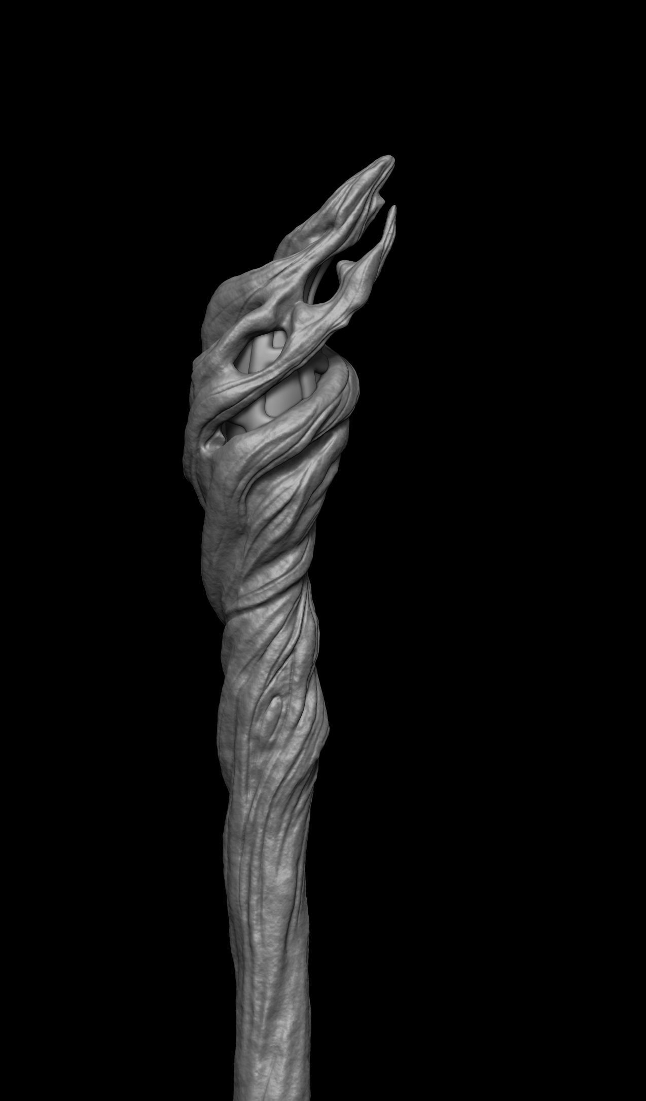 Gandalf cane-Gandalf staff 3d model 3D print model_2