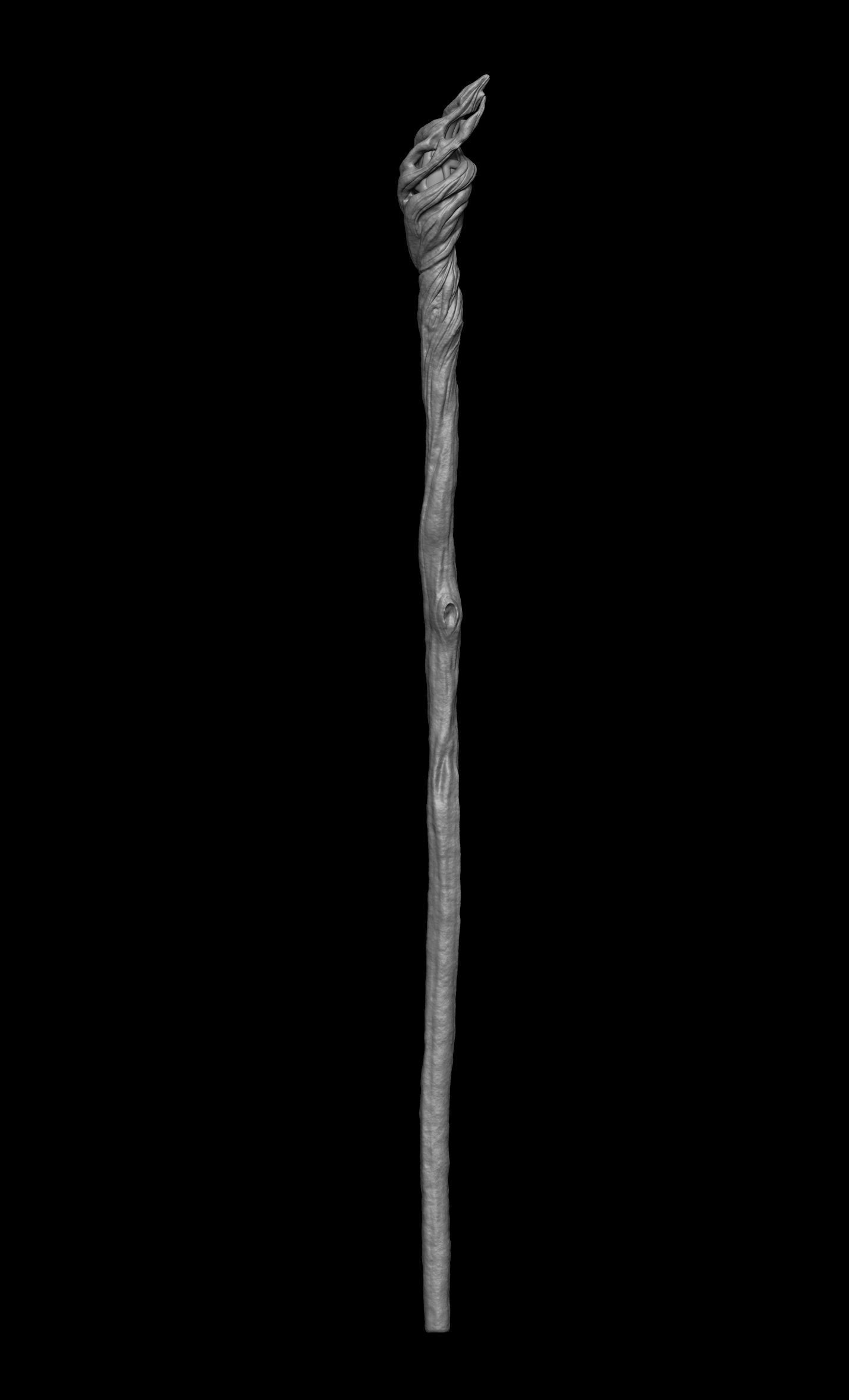 Gandalf cane-Gandalf staff 3d model 3D print model_8