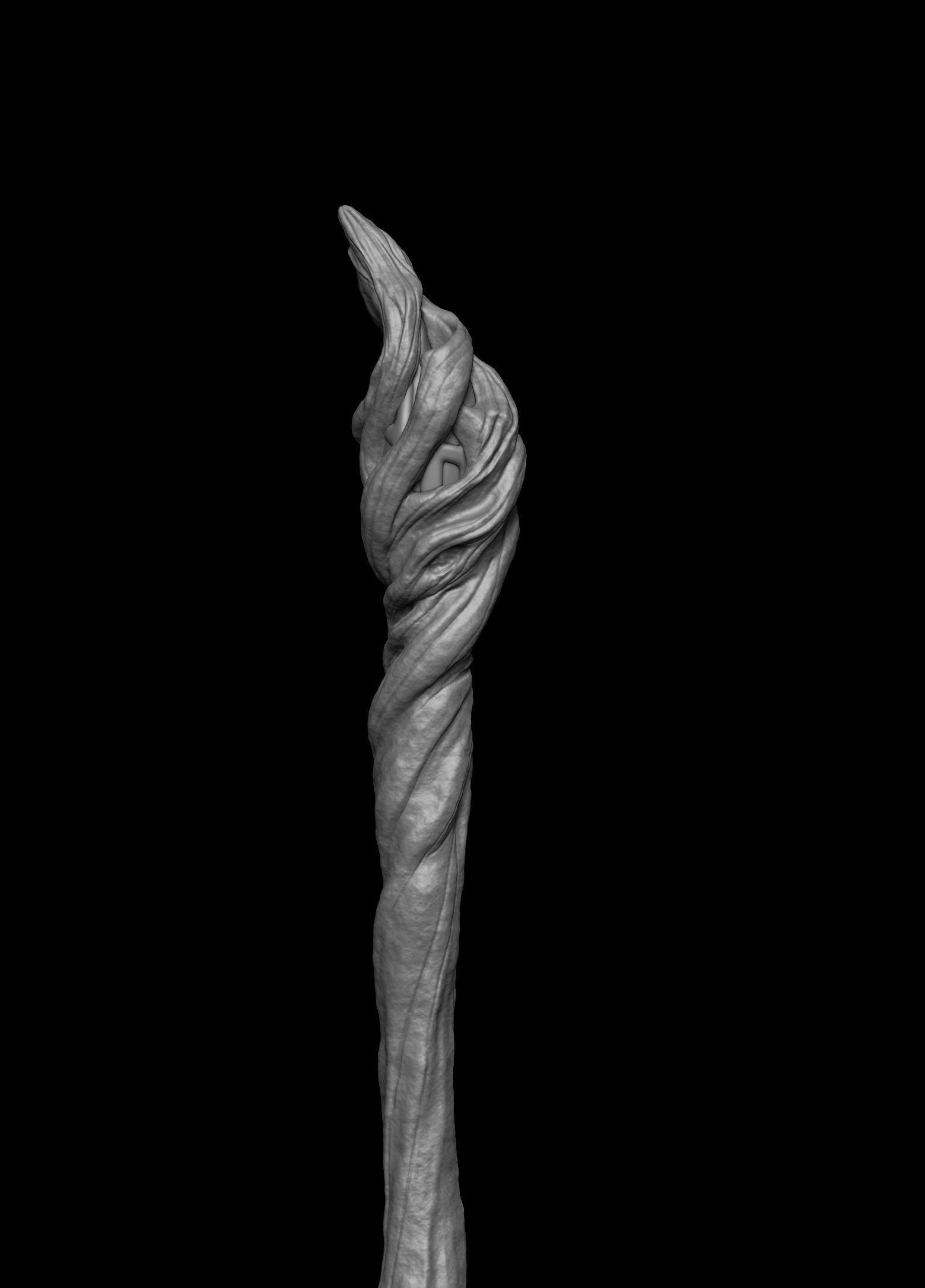 Gandalf cane-Gandalf staff 3d model 3D print model_5