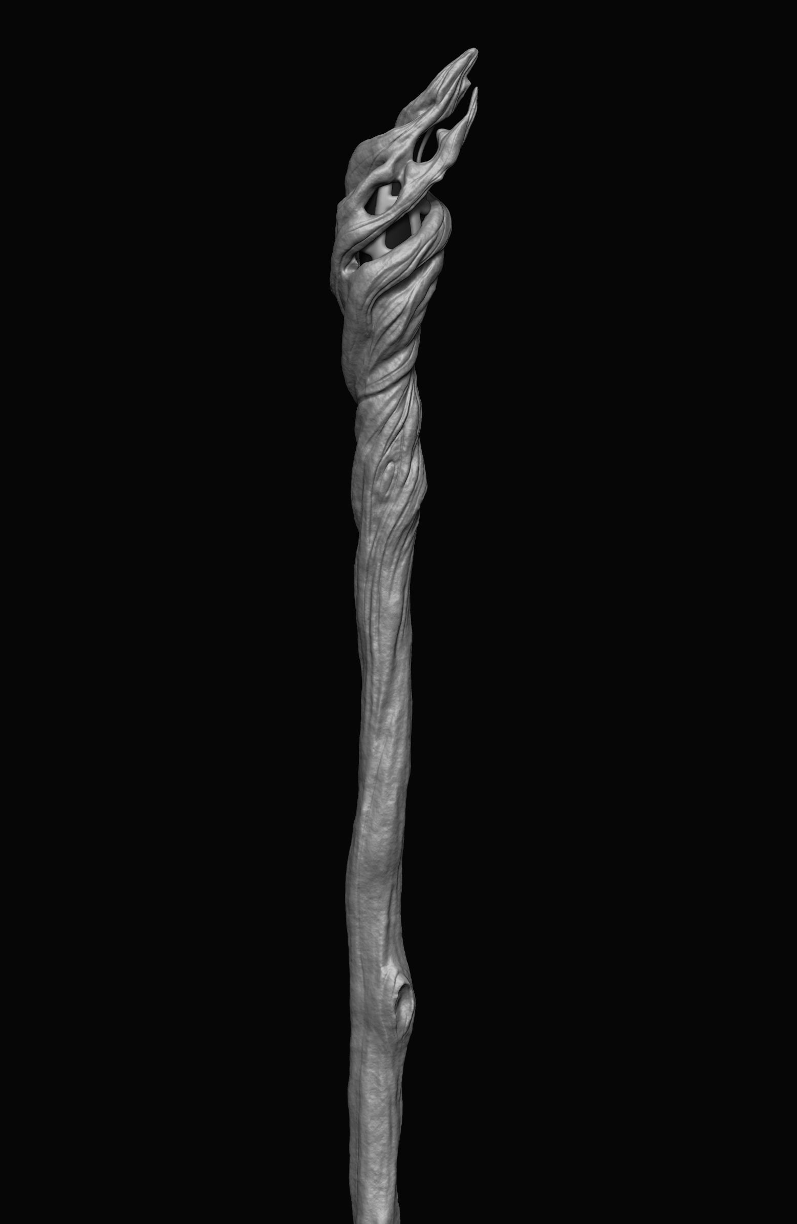 Gandalf cane-Gandalf staff 3d model 3D print model_9