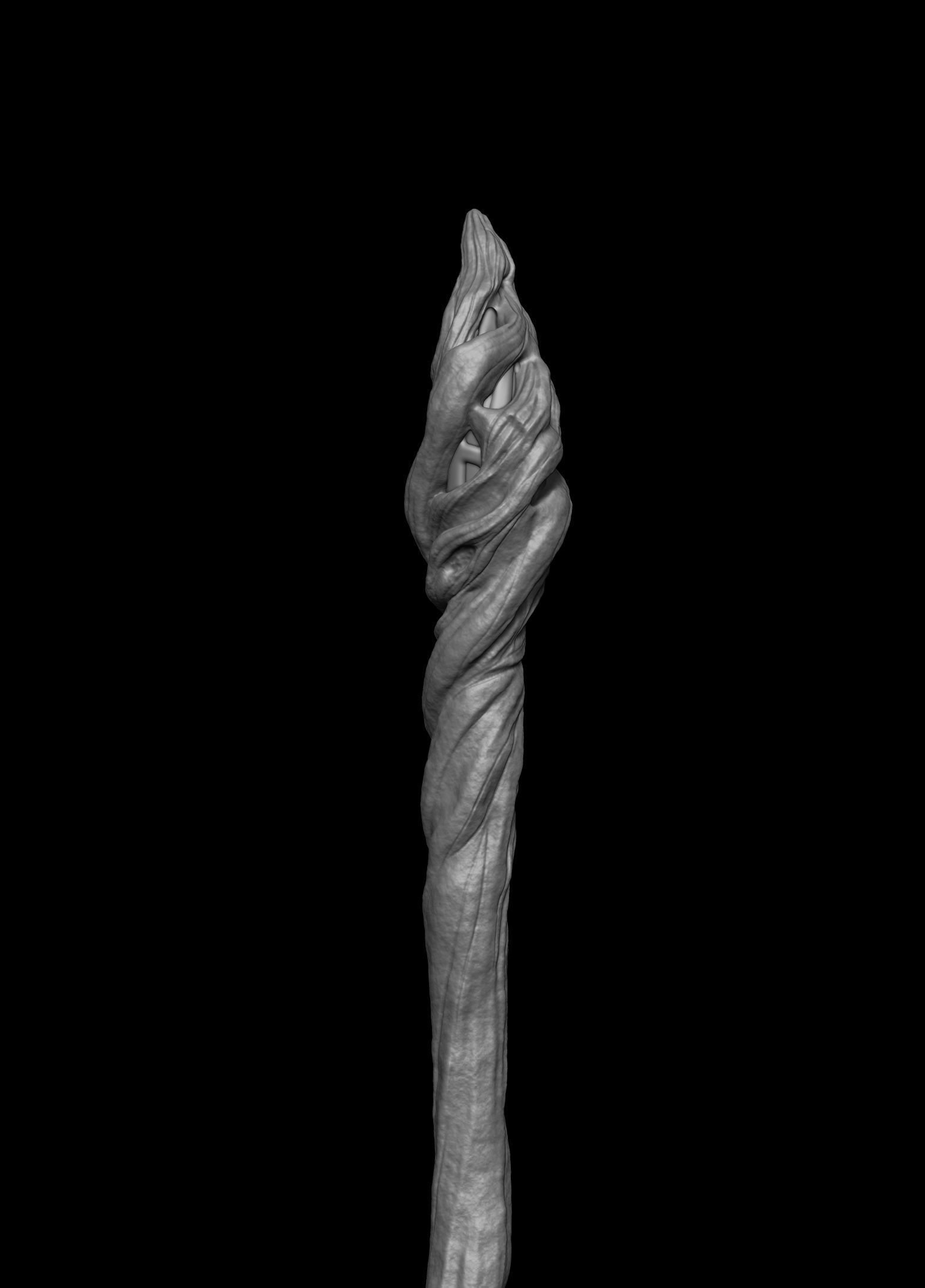 Gandalf cane-Gandalf staff 3d model 3D print model_1