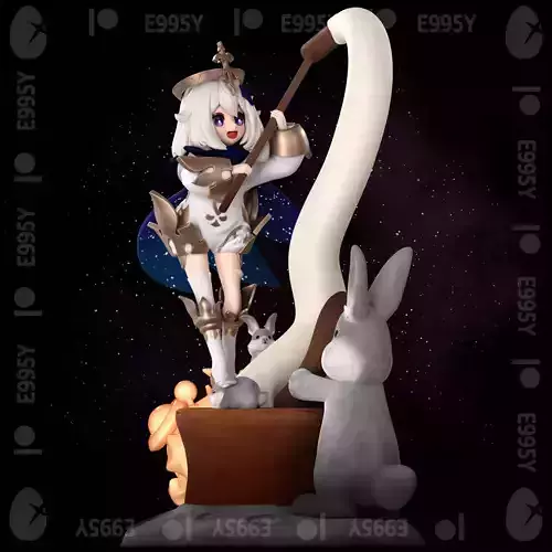 Genshin Impact - Paimon Figure STL File For 3D Printing