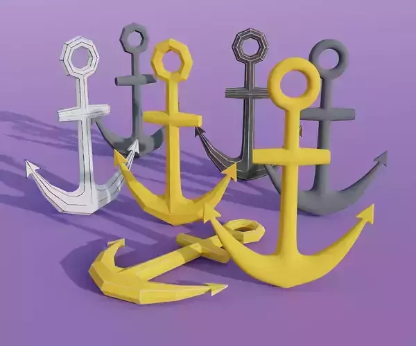 Cartoon ship anchor